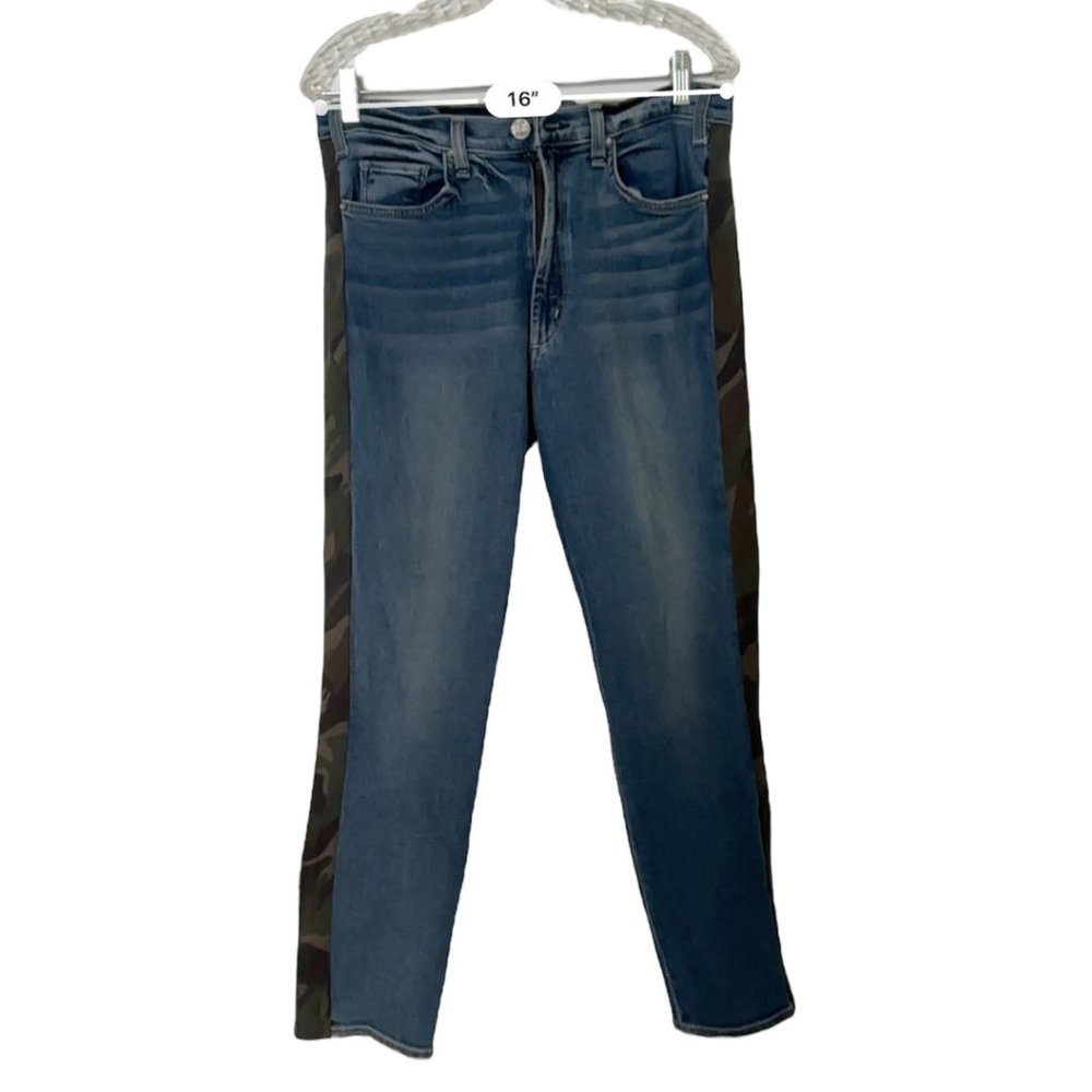 MCGUIRE “Damn Fine” Blue Jeans with Camo side stripe Size 31 Made in the USA